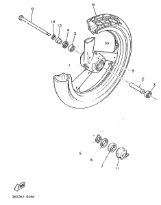 Переднее колесо