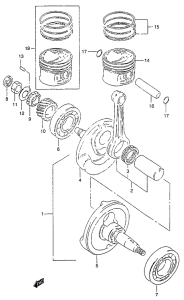 GZ125 Вал коленчатый
