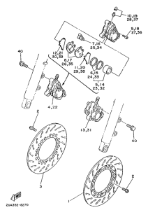 RD350LC Передний тормоз