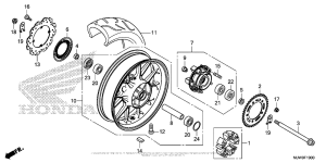 CB500F (ABS) Переднее колесо
