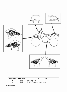 WR250X グラフイツク & エンブレム