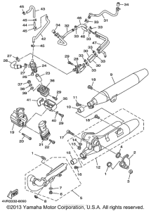 XVS650 Выхлопная система