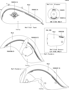 VN1500 Decals(red / ivory)(r1)