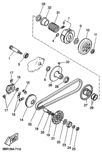 YQ50 Сцепление