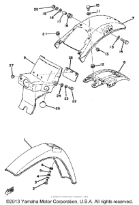 DT400E Front rear fender