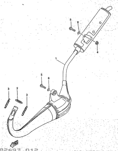 TZR50 Глушитель