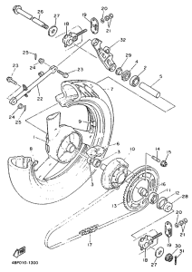 XJ600S (37KW) Переднее колесо