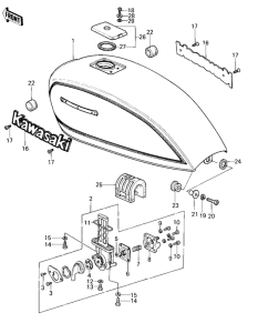 KZ400 Tank fuel
