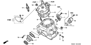 CR125R Cylinder / cylinder head