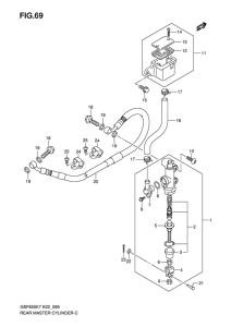 GSF650 Задний тормозной цилиндр