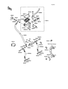 ZX500 Главный тормозной цилиндр