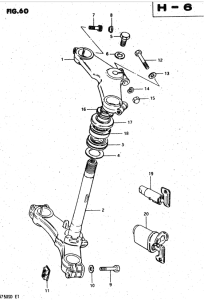 GSX750 Траверса нижняя