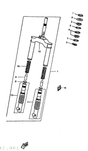 CW50 Передняя вилка