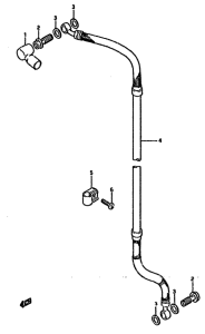 DR125 Передние тормозные трубки