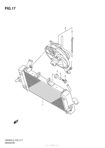 GSX-R250 Радиатор