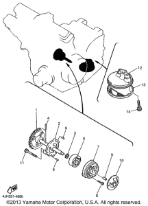 YZF600RL Масляный насос
