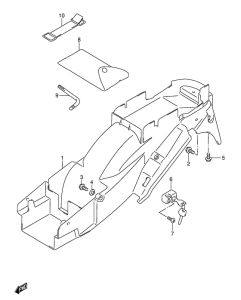 GSX750 Заднее крыло