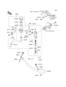 EX250 Задний торм цилиндр