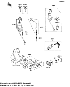 KZ250 Замок зажикания