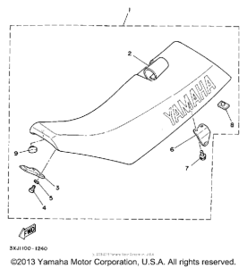 WR500ZE Сиденье