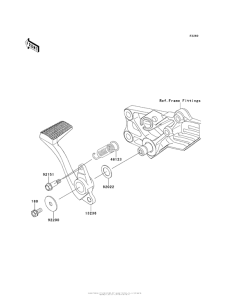 ZG1400 Педаль тормоза