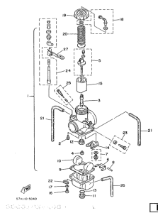 YZ490 Карбюратор