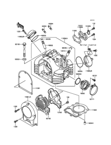 BJ250LFFA シリンダヘッド