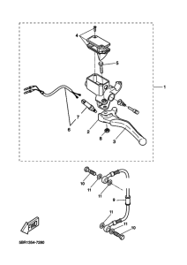 YQ50 Задний тормозной цилиндр
