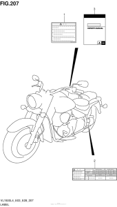 VL1500B Label (Vl1500Bl4 E28)