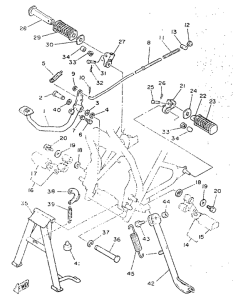 SR250 Caballete estriberas