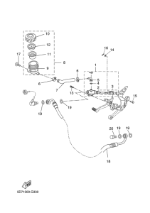 YZF-R125 Задний торм цилиндр