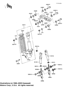 KDX80 Rear suspension / shock absorber