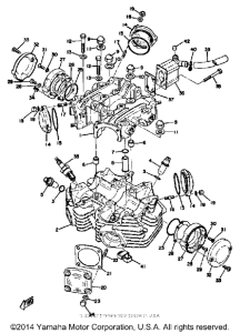 XS650B Крышка головки цилиндров