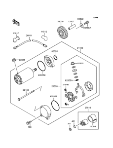 ZR1100 Starter motor / starter clutch