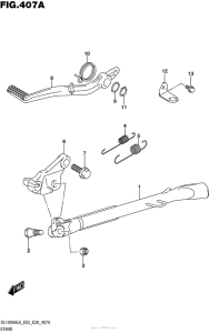 DL1000 (ABS) Подножка