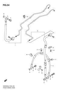 SV650 (ABS) Передние тормозные трубки