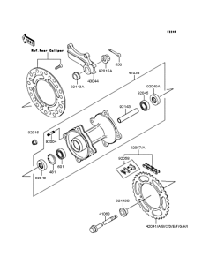  Заднее колесо и цепь