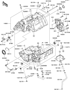 ER650 Crankcase(1 / 2)