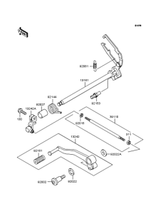 EX250 Механизм переключения передач