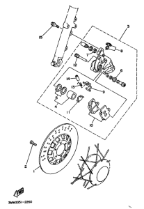 SR125 Передний тормоз