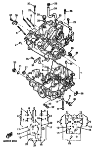 GTS1000A Картер двигателя