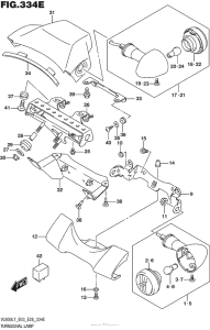 VL800T Turnsignal Lamp (Vl800Tl7 E28)