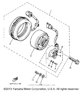 XJ650RJ Ac generator