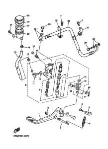 XJR1300 Задний тормозной цилиндр