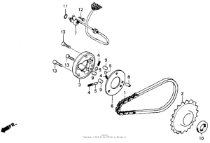 CB125T Муфта стартера