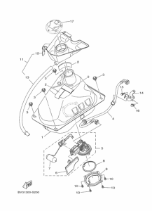 GPD150-A Топливный бак