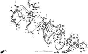 CBR900RR Нижний обтекатель