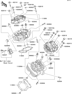  Головка цилиндров
