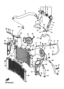FZ1-NA Радиатор и шланг