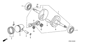 PK50S Crankshaft / piston